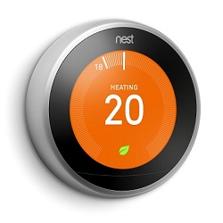 A Nest smart thermostat