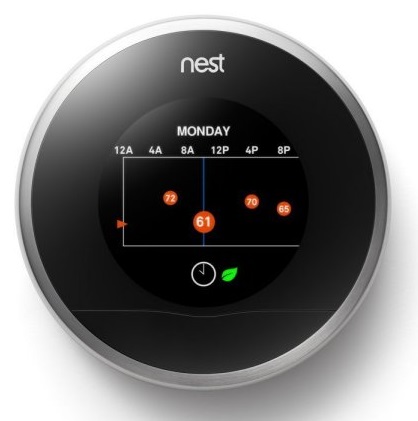 A Nest Learning 3rd generation smart thermostat