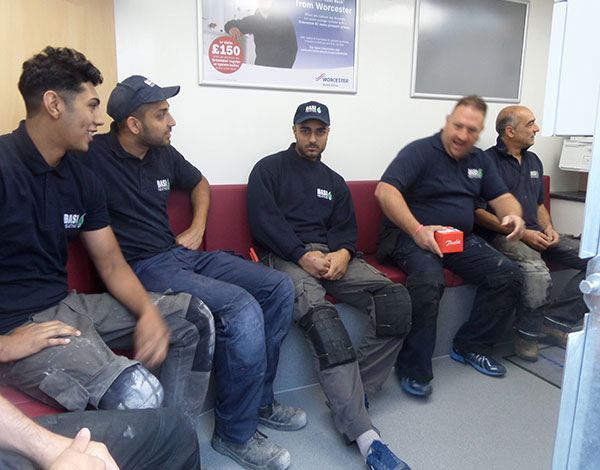 The Worcester Bosch training van makes its way to BASI HQ