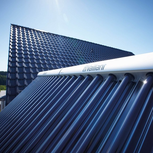 Solar thermal panels generating energy from sunlight